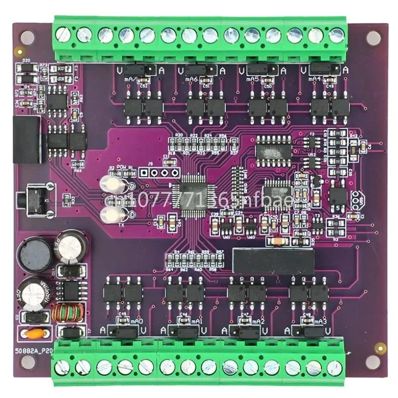 8-channel platinum resistance RTD high-precision temperature acquisition module MODBUS RS485, MB8RTD PT100 PT1000