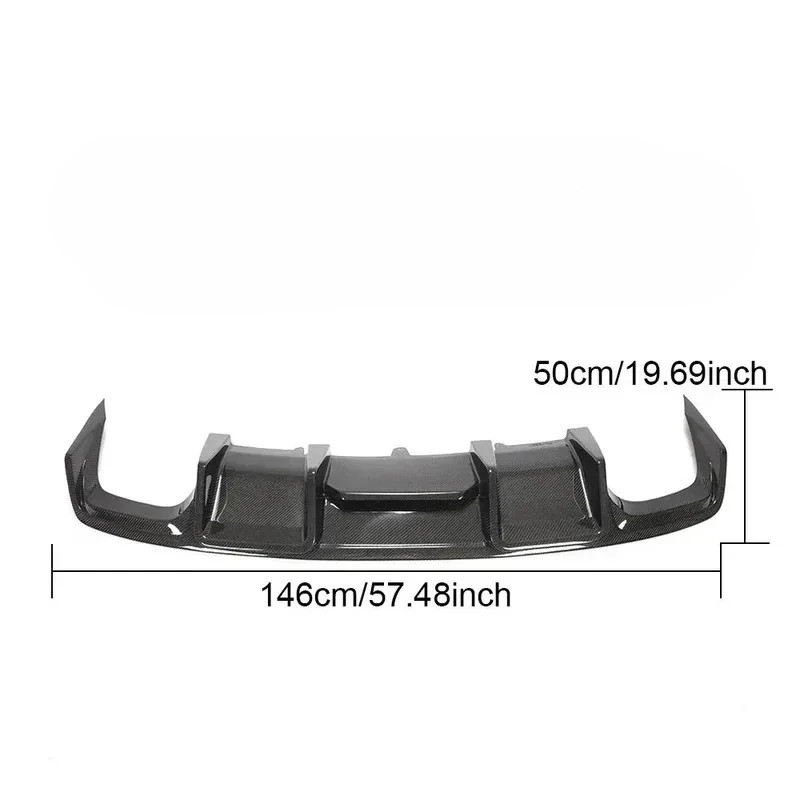 Custom OEM Car Modify Carbon Fiber Rear Bumper Lip Spoiler Rear Side Sp Deflector Large Size 3D Printing Service