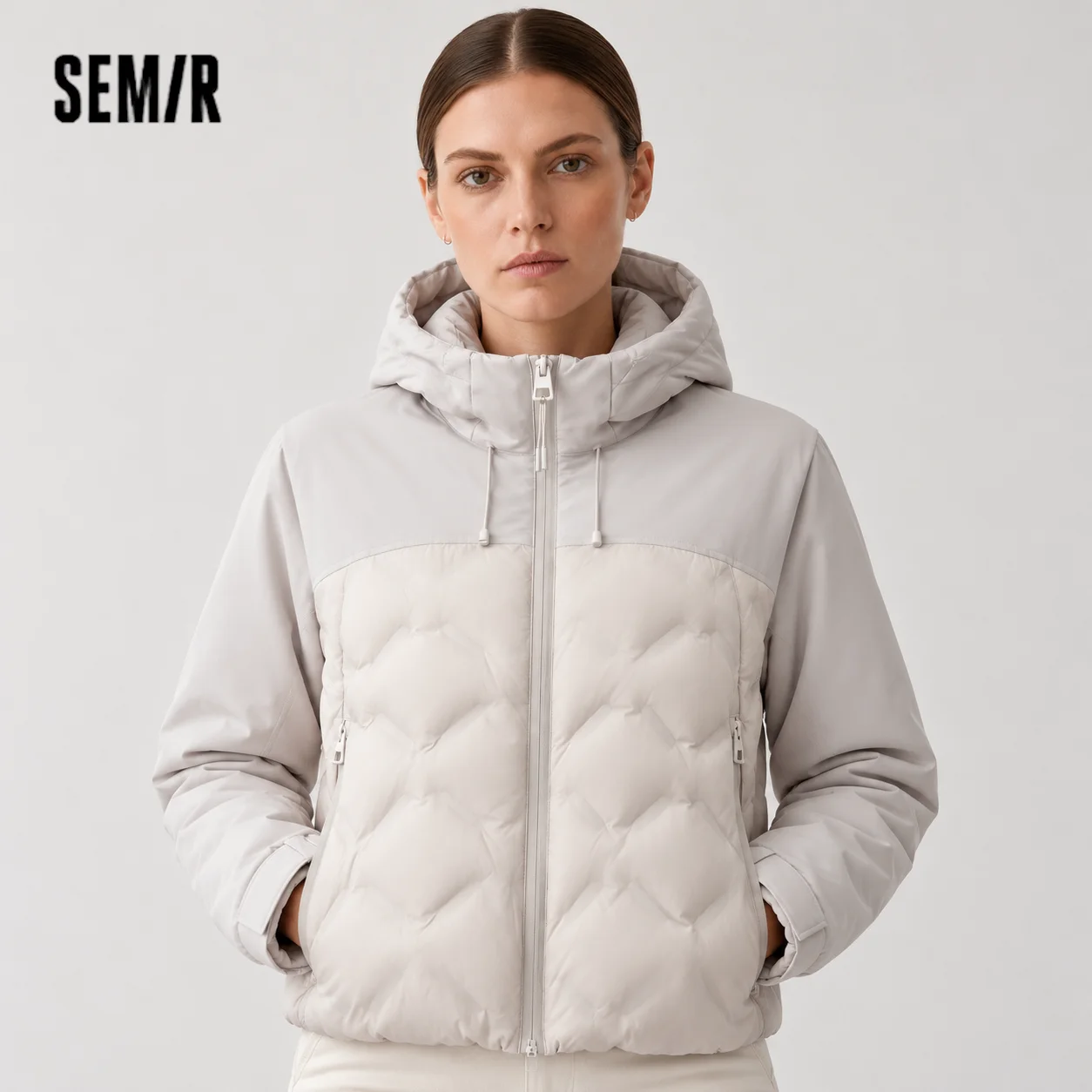 Semir Women Down Jacket Waterproof Windproof Stain Resistant Lightweight Build 90 Percent Down Fill Panelled Design 2026 Winter
