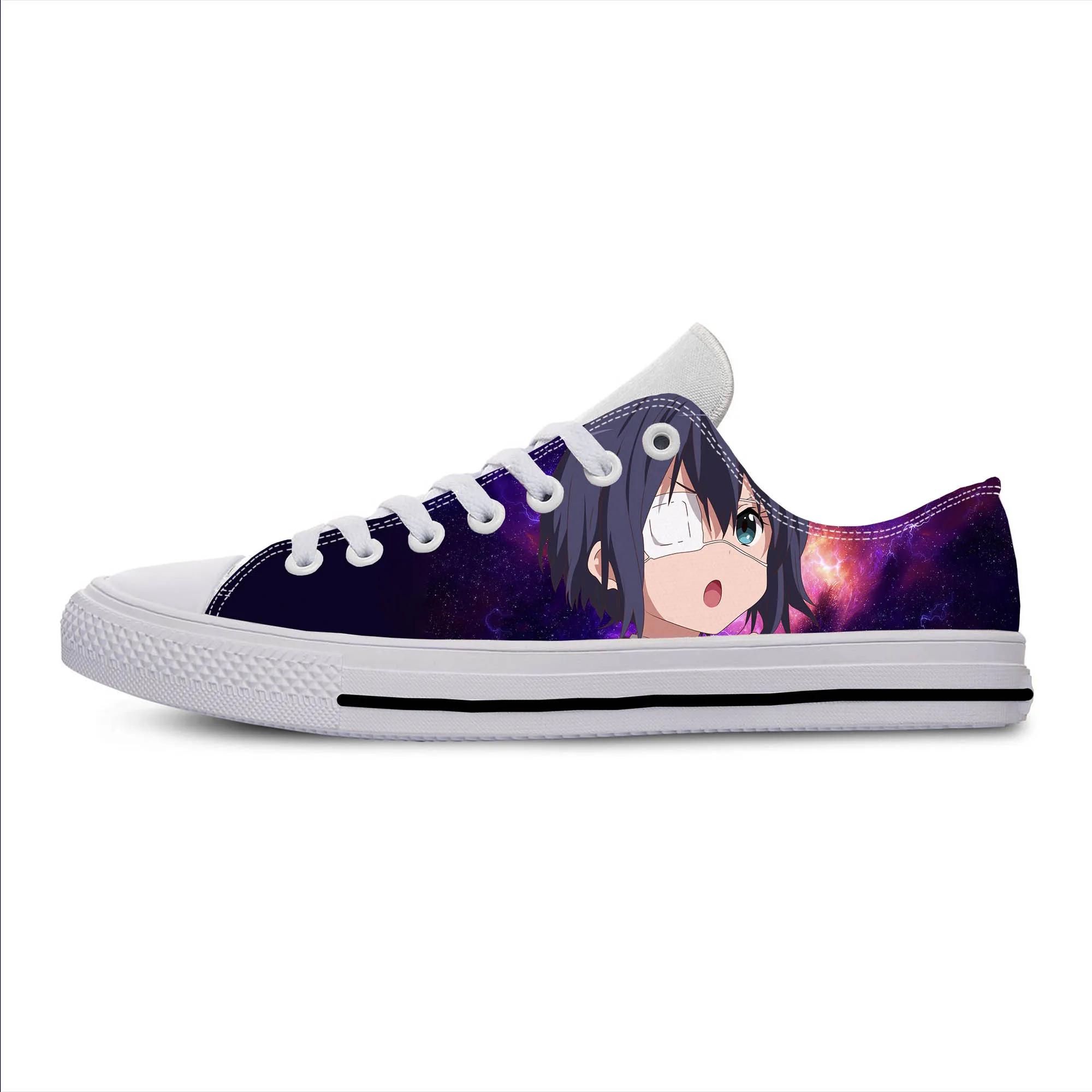 Love Chunibyo Other Delusions Takanashi Rikka Cute Casual Shoes Lightweight Men Women Sneakers Low Top Breathable Board Shoes