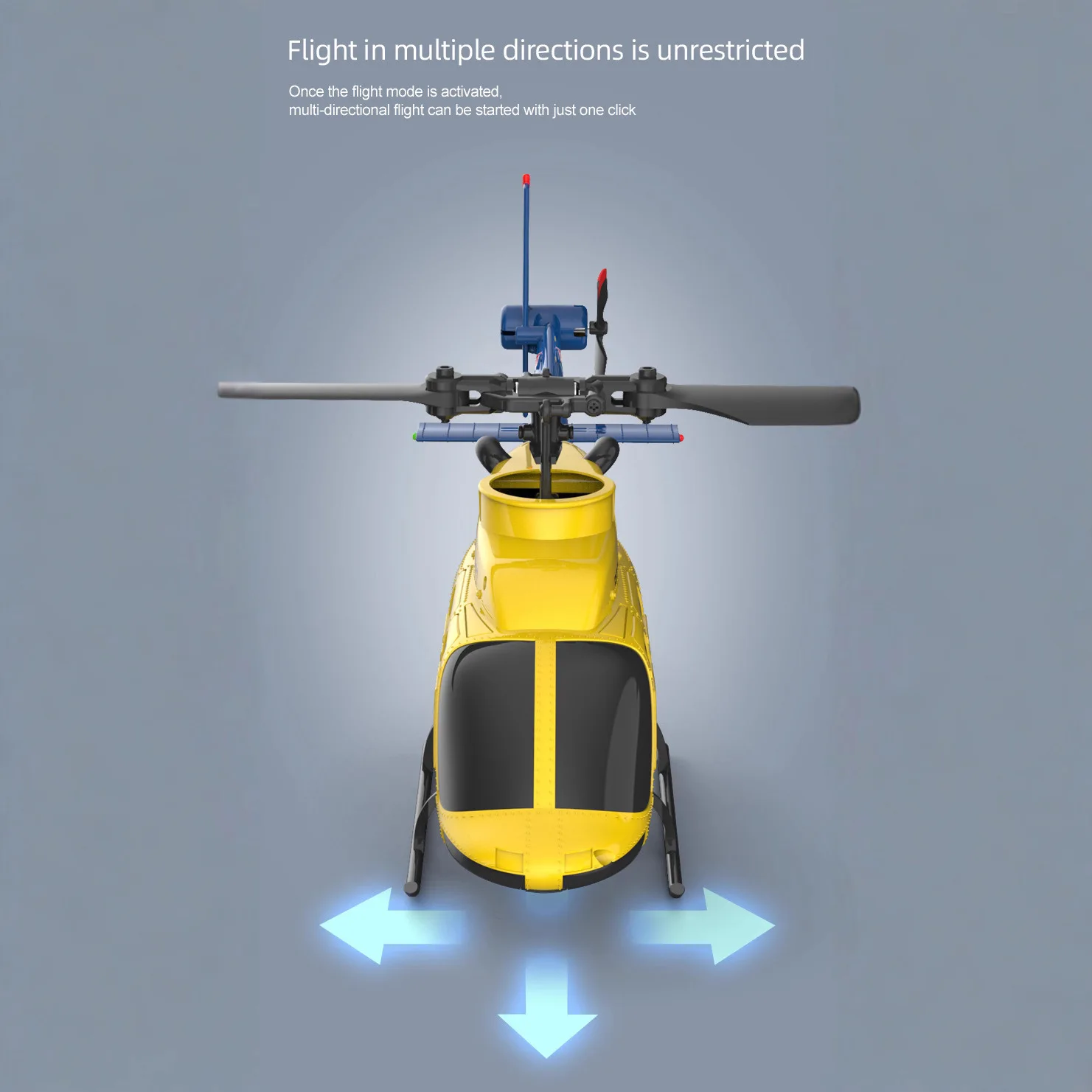 

A60 4CH RC Helicopter Drone with Altitude Hold & One-Key Takeoff/Landing - 2.4GHz Stunt Aircraft for Indoor Outdoor Flight