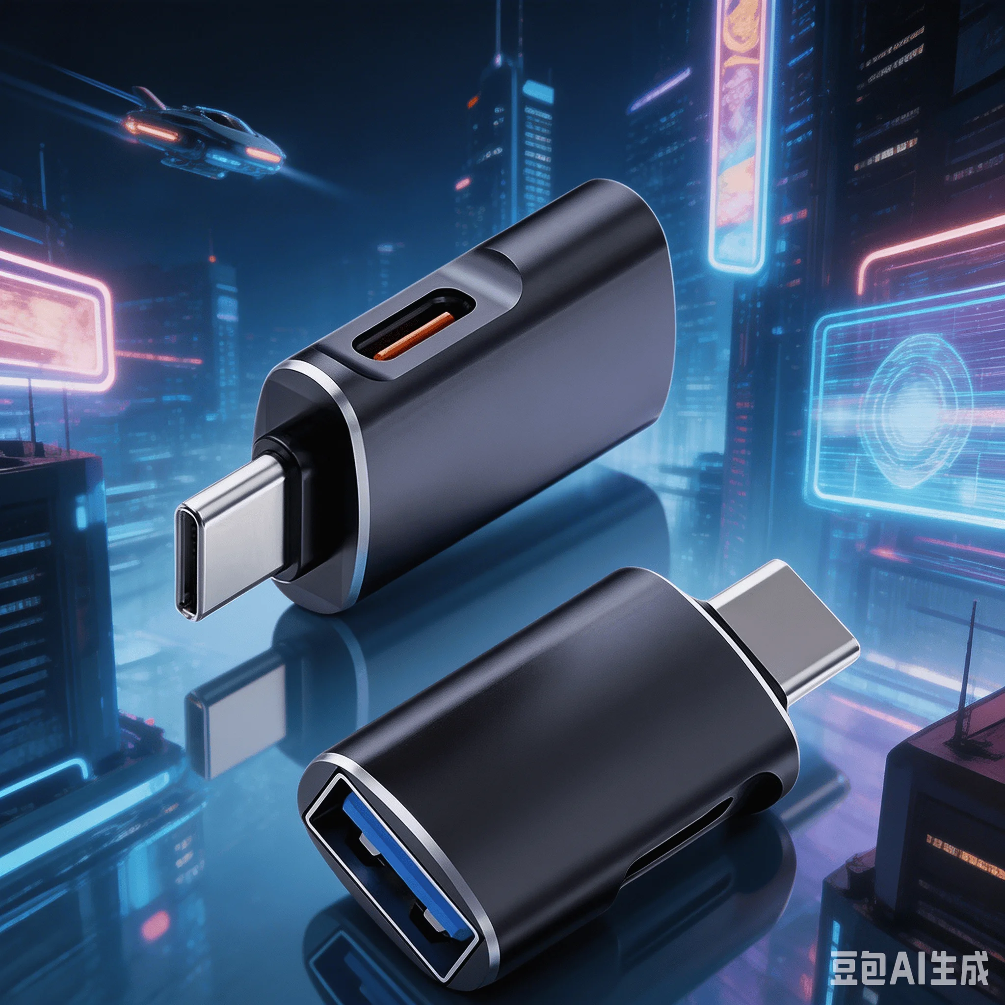 Compact 2 in 1 USB C to USB 2.0 OTG Adapter Data Transfer Charging for MacBook Xiaomi Huawei Samsung Laptop Use