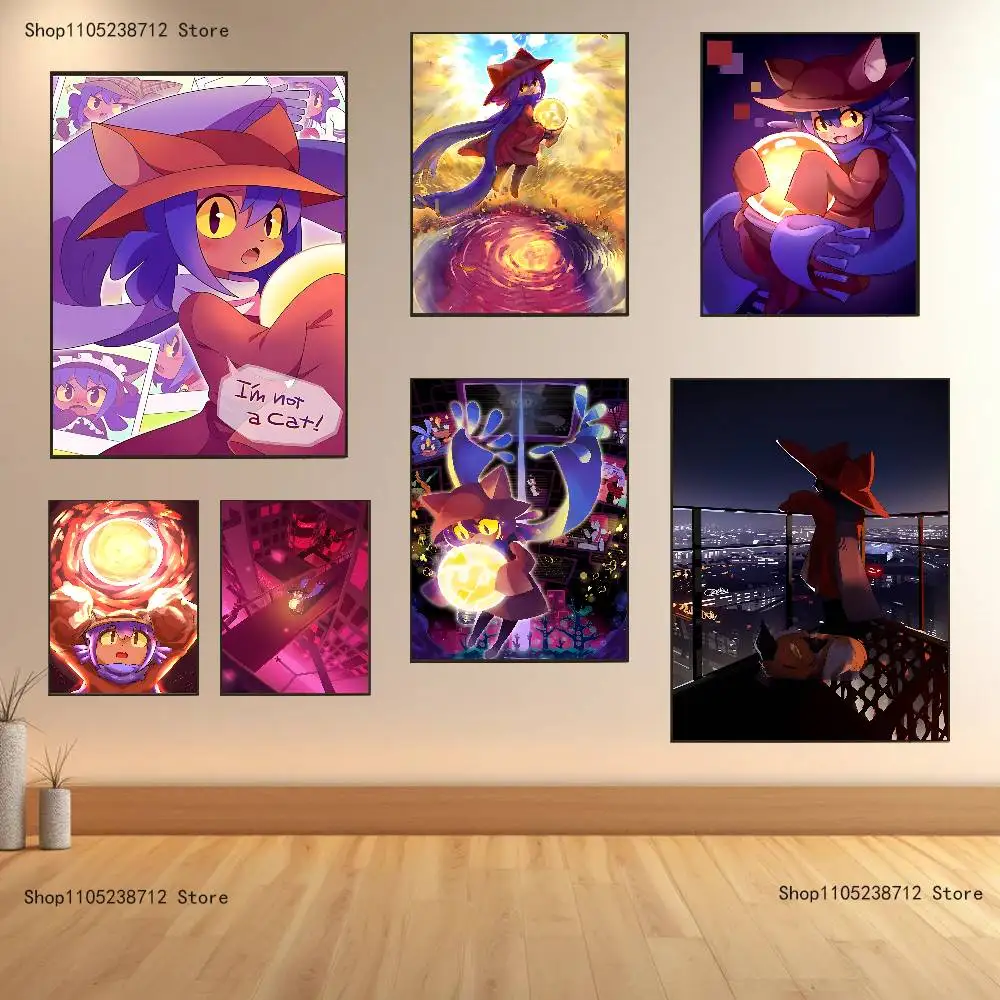 

O-Oneshot N-Niko Poster Prints Wall Art Picture Painting Gift Living Room Restaurant Bar Large Dec Sticker