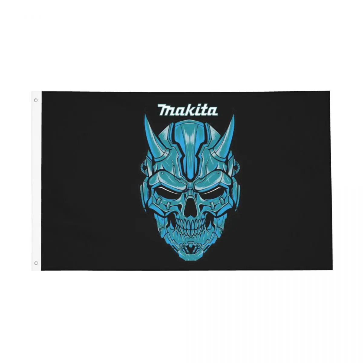 Makitas Skull Power Tools Flag Double Sided Indoor Outdoor Banner Polyester Hanging Decoration 90x150cm