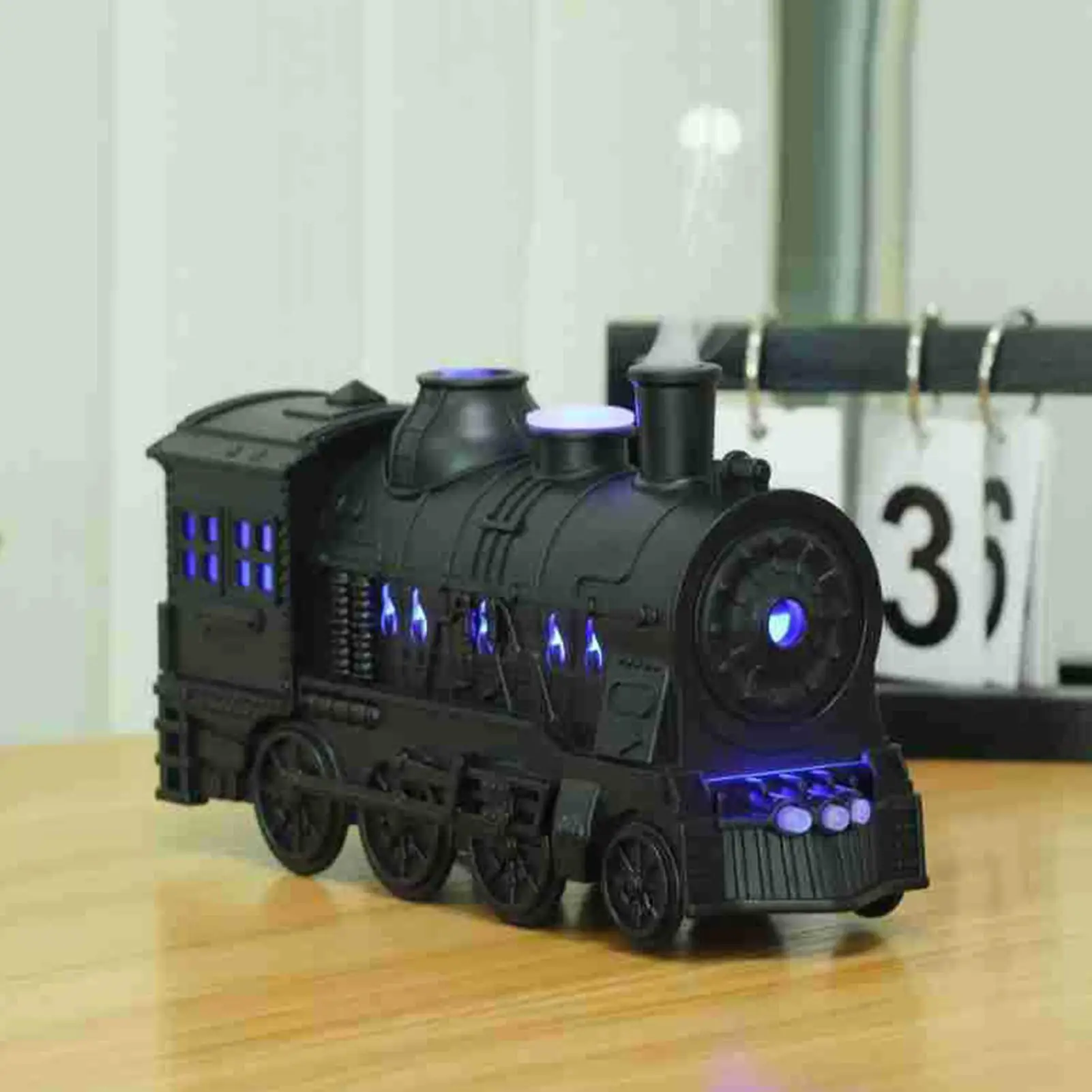 Air Diffusers for Home Steam Train Scented Air Mist Room Diffuser Desk Decor Bedroom Playroom Indoor Plants