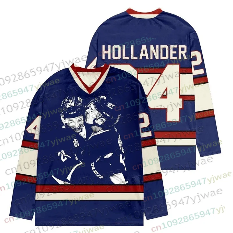Neues beheiztes Rivalry Eishockeytrikot mit langen Ärmeln, T-Shirt für Herren und Damen, Rozanov HOLLANDER Unisex-Pullover, Sportbekleidung, Eltern-Kind-T-Shirt. – Detail 7