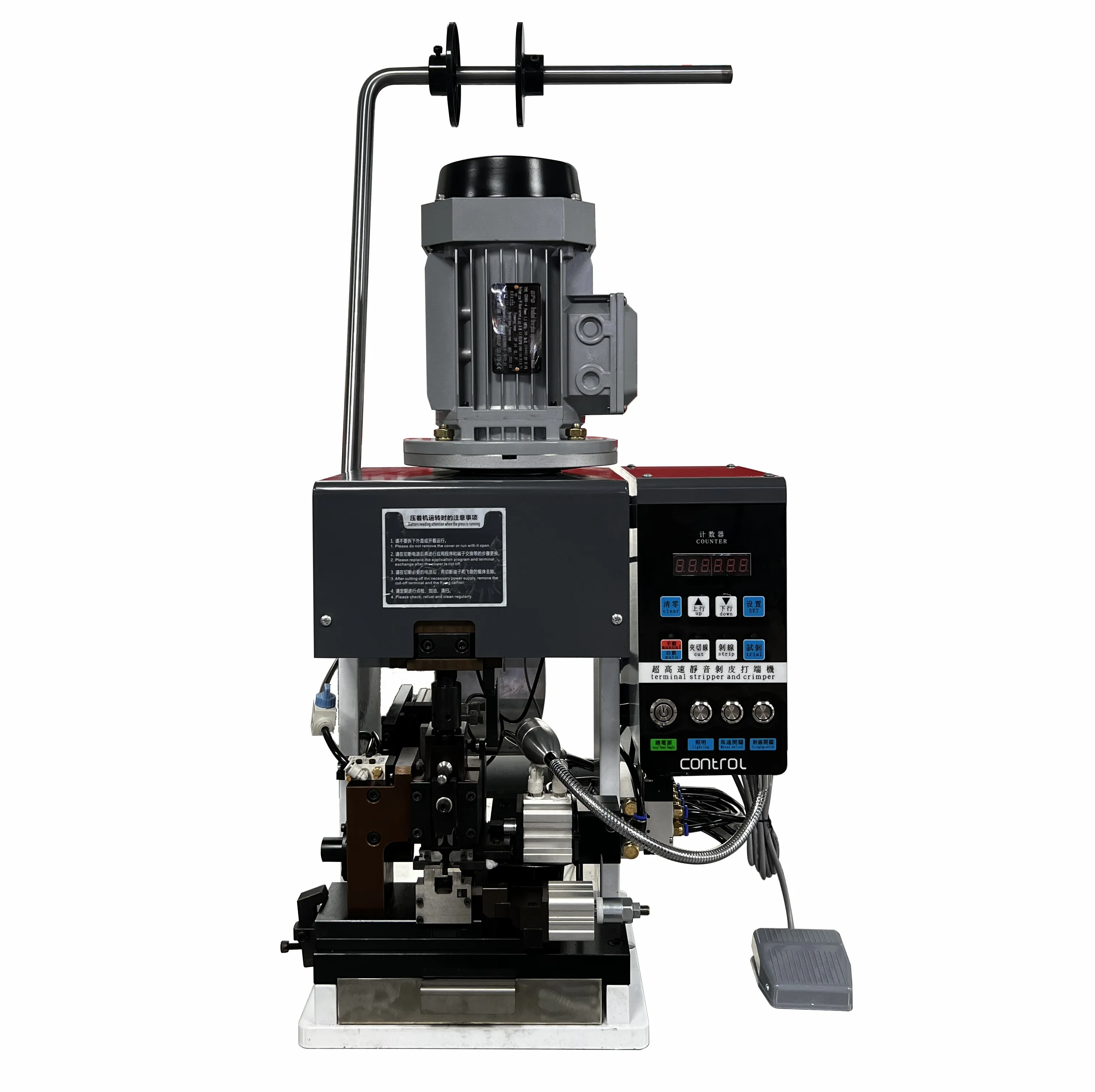TWL 1TWX-1500-H Semi-Automatic Extruding Horizontal Cable Manufacturing Equipment Peeling Terminating Machine 70kg 500x500x550mm