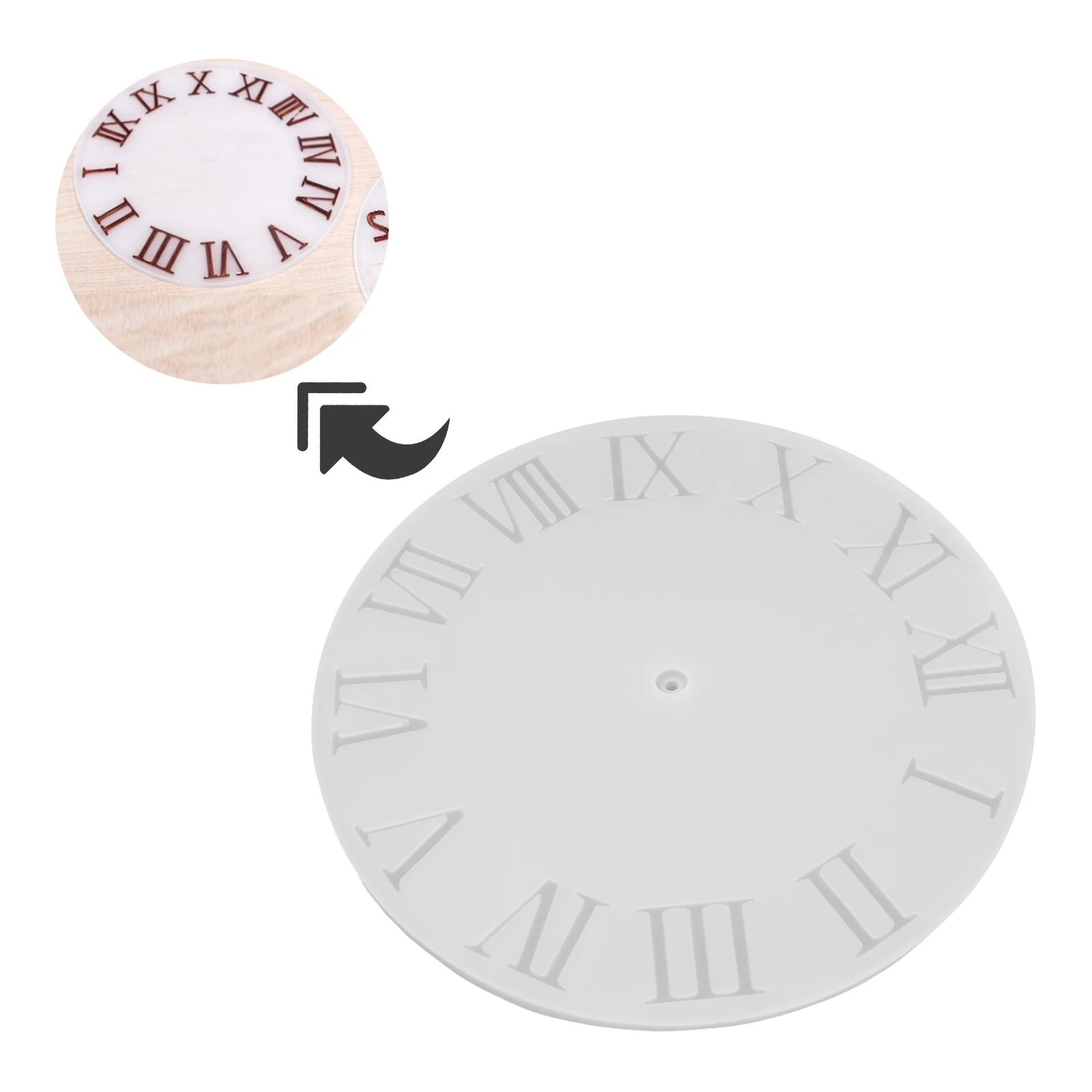 

Roman Numerals Clock Silicone Mold Kit Clock Mechanism DIY Resin Casting Home Decor Office Kids Room Wall Clocks