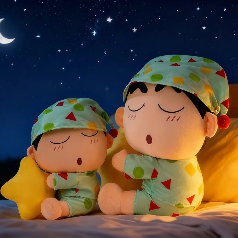 

New Cute Anime 30cm Crayon Shinchans Plush Doll Cartoon Animation Pajamas Soothing Pillow Doll Good Looks Holiday Birthday Gifts