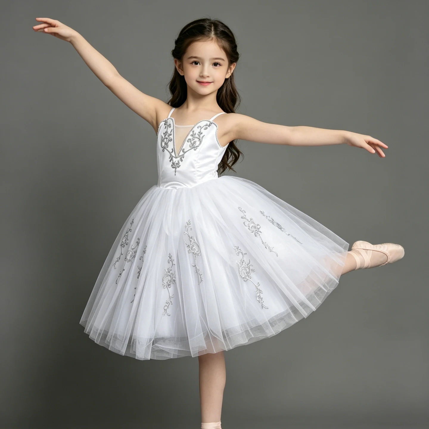 Romantic Tutu Ballet Dress Girls Adult Women Long Ballet Skirt Performance Costume Swan Lake Children Ballerina Clothes Girl