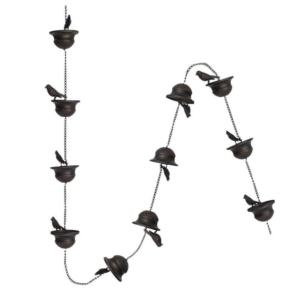

Practical For Outdoor Canopy Plants Outdoor Rain Chain Outdoor Rain Chain Bronze Home Decoration Metal Pendants