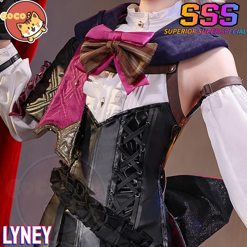 Lyney Cosplay Costume Genshin Lyney Costume Game Genshin Magician Cosplay Costume Lyney Cosplay Wig CoCos-SSS