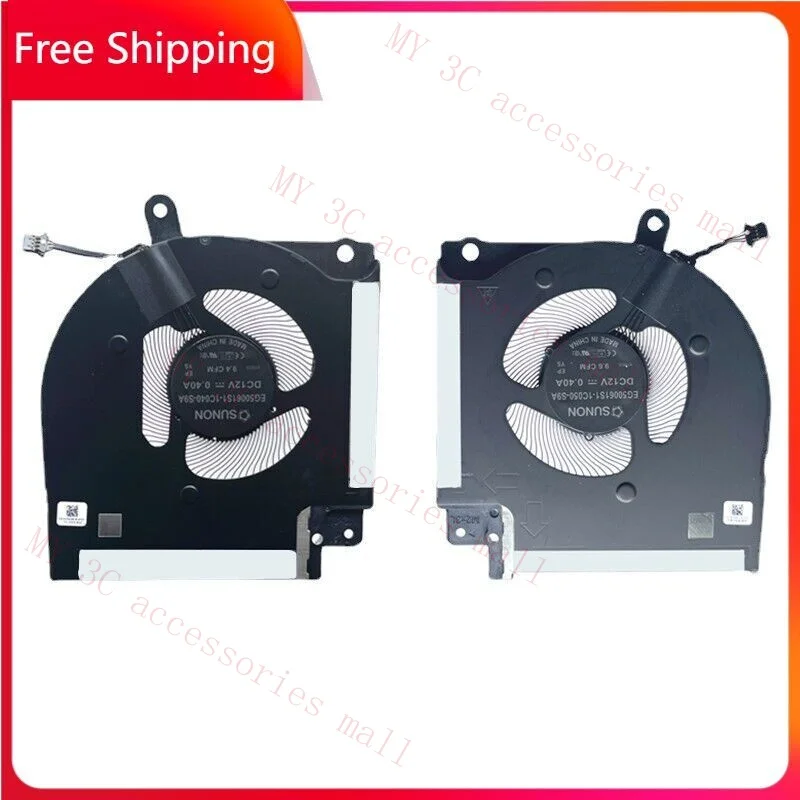 1set CPU GPU Cooling Fan for DELL ALIENWARE X17 R1 CN-0X63JW CN-09DNWT