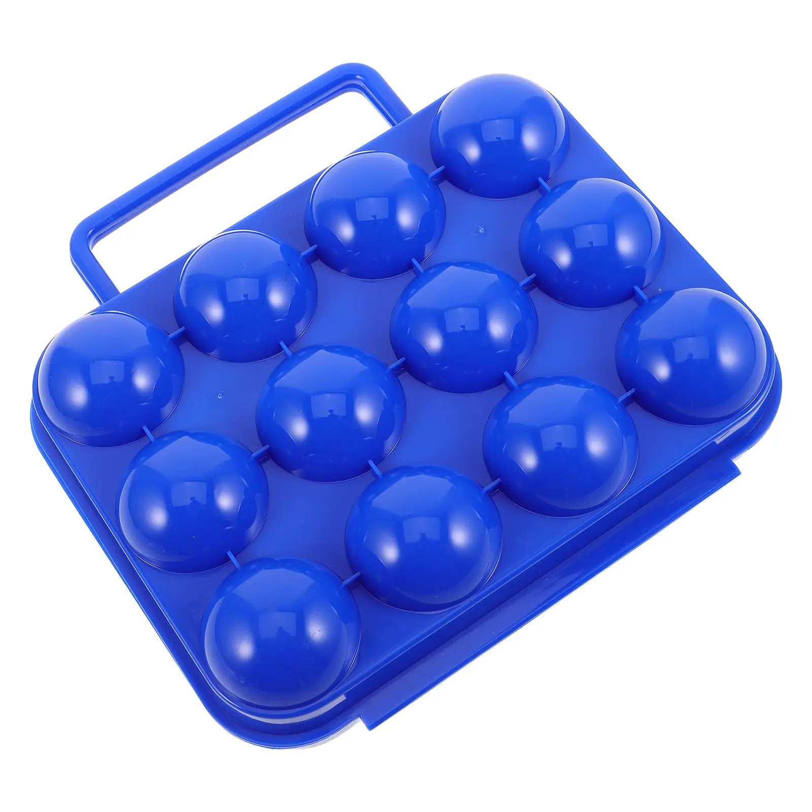 

Portable Egg Box for 6 Eggs Plastic Carrier with Handle Camping Kitchen Storage Container Foldable Holder Durable Material