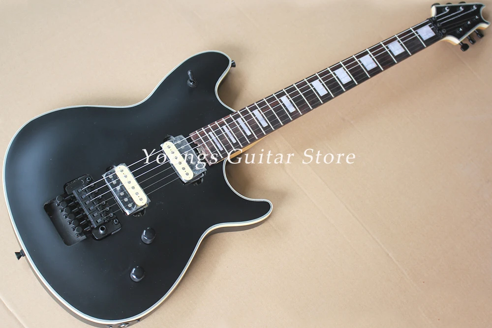 Matte Black 6 Strings Electric Guitar Square Position Marker High Quality with Rosewood Fretboard Offer Customize YSGS-8019