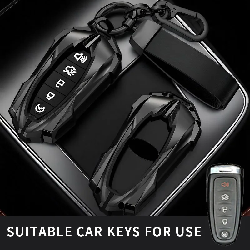 Ajuste para Ford funda para llave de coche, cubierta de anillo, protector de carcasa para Ford Explorer Edge Escape Flex Taurus 2011 2012 2013 2014 2015