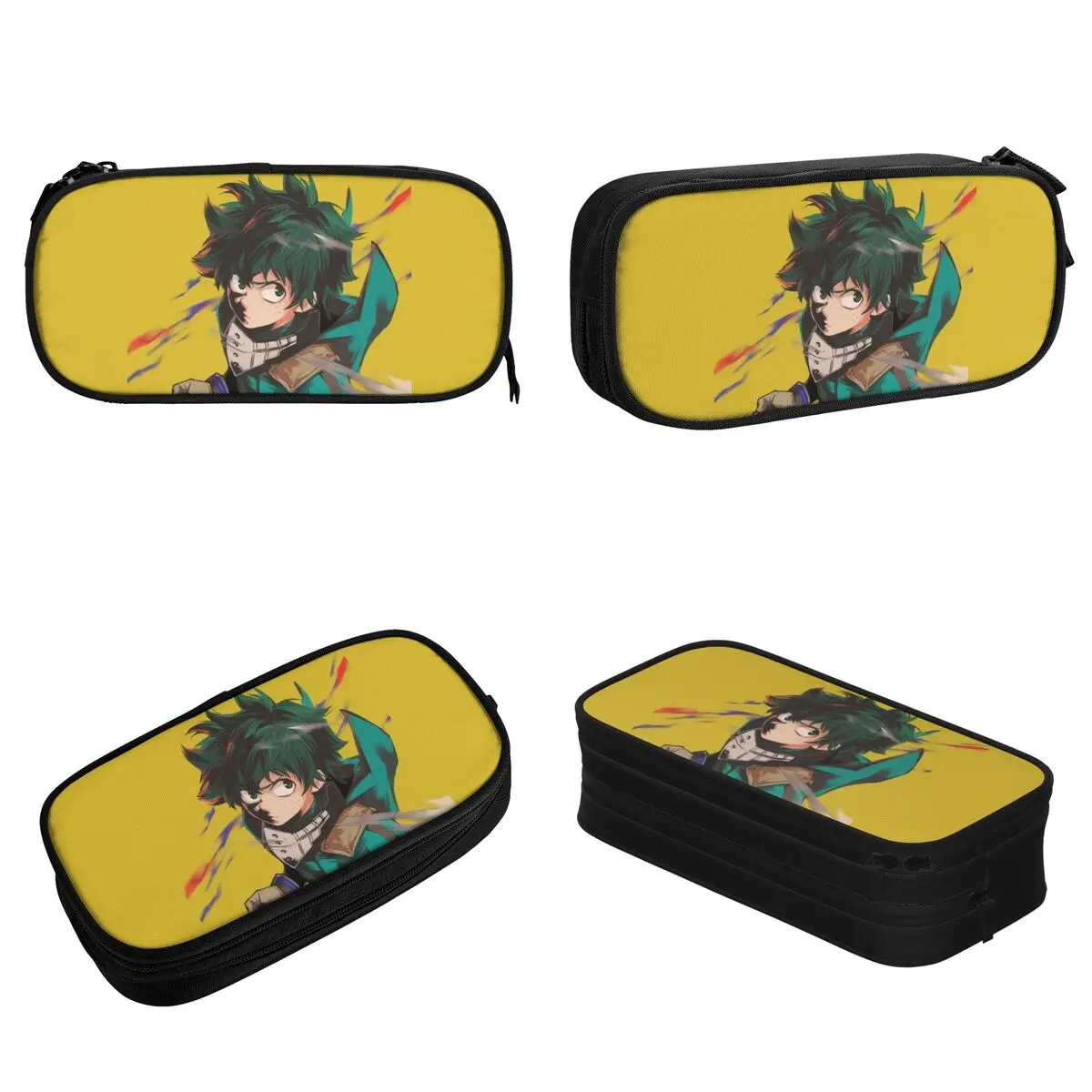 My Hero Academia Pencil Cases Pen Holder Bag Kids Big Capacity School Supplies Gifts Pencilcases