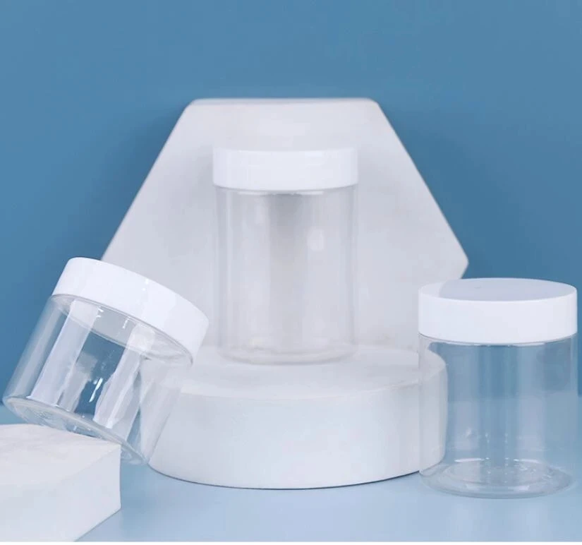 30 pièces/ensemble 50/80/100/120/150/200g 250g bouchon en plastique récipient de crème pots cosmétiques en plastique bouteille de sérum transparente