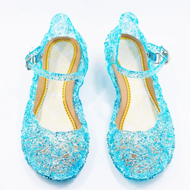 Disney Frozen elsa crystal shoes Cinderella girls princess shoes children summer sandals