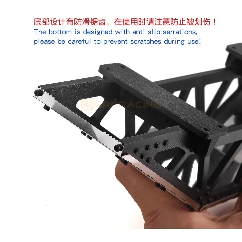 1pcs Metalen Simulatie enkelzijdige Brug voor 1/10 RC Crawler Auto Traxxas TRX4 Defender AXIALE SCX10 RC4WD RTG KM Accessoires