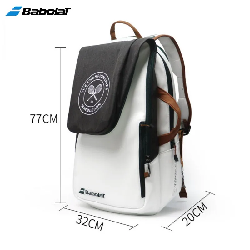 Professional BABOLAT 2 Usages PURE WIM Tennis Backpack Men Women Squash Padel Beach Tennis Training Bag 2-Pack Tennis Racket Bag