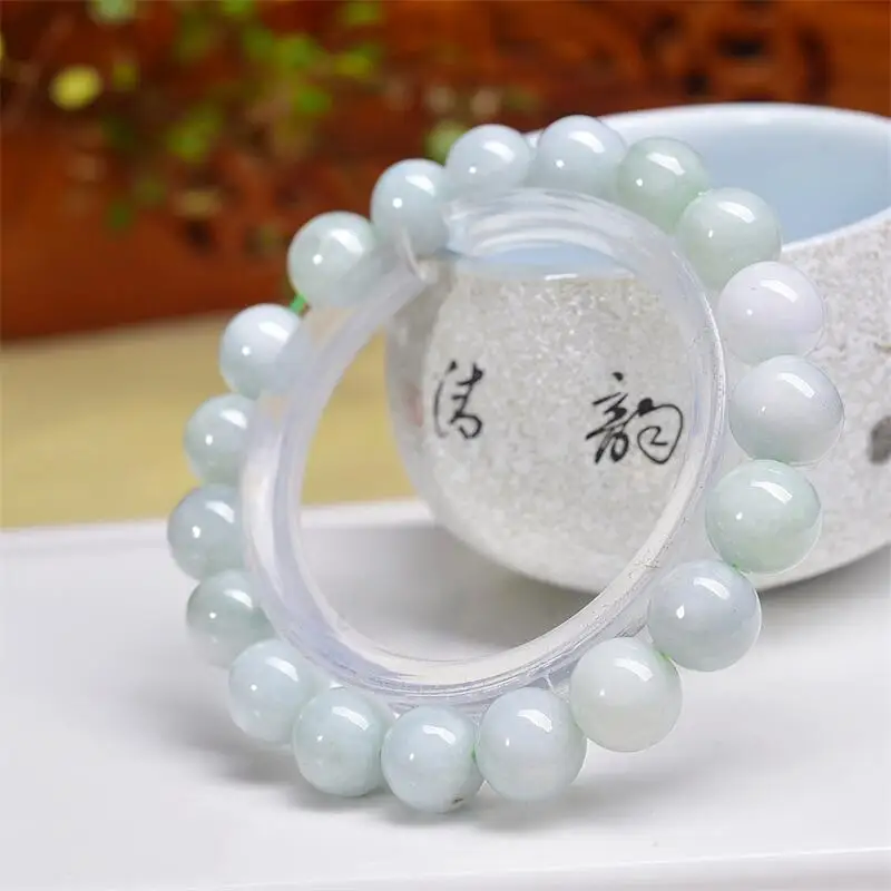 Pulseira de contas de jade natural artesanal cristal quartzo joias pulseira elástica presente de aniversário para crianças 1 peça