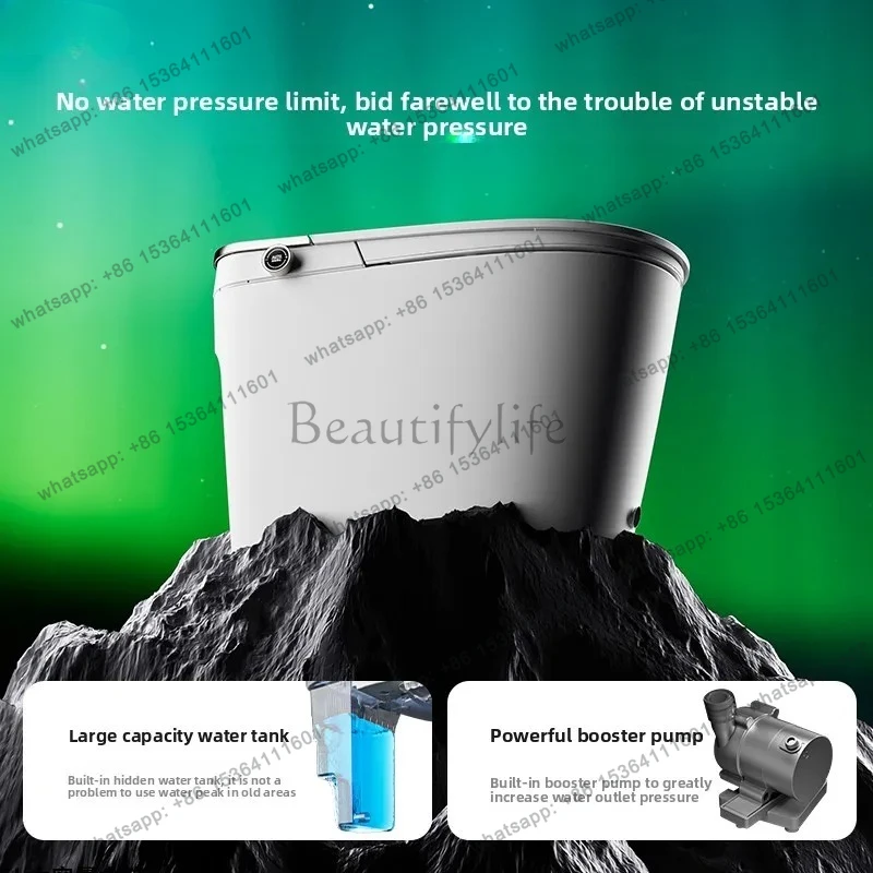 Northern Lights TA040 smart toilet fully automatic integrated water pressure toilet silent with flushing