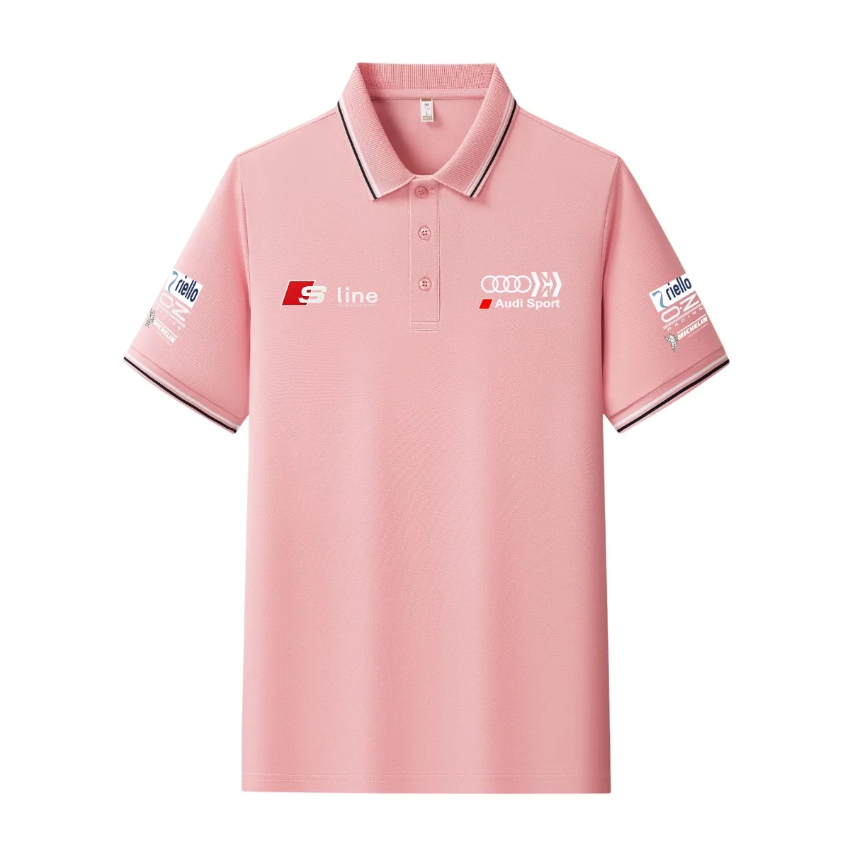High-quality 2026 model shirt, with a lapel, suitable for Audi enthusiasts. Short-sleeved shirt, sporty Polo shirt. Fast shippin