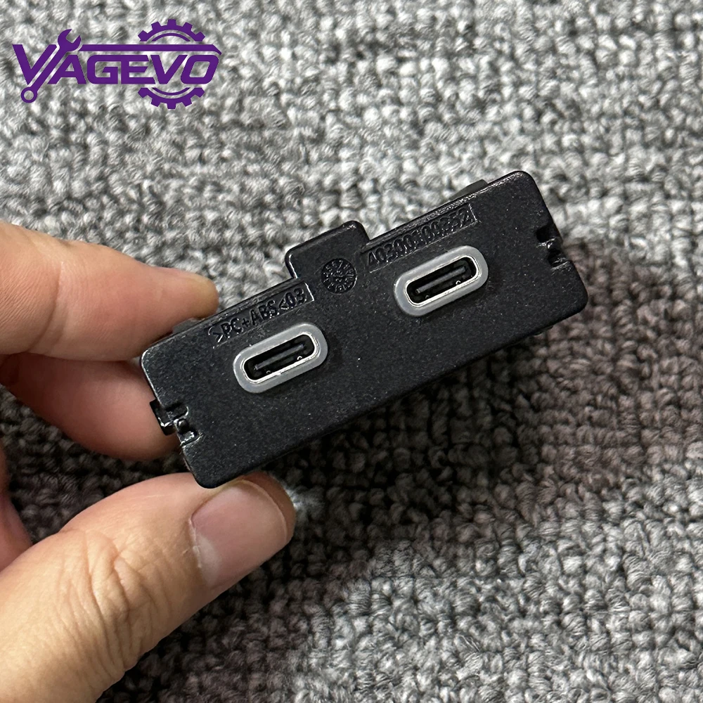 For VW ID3 ID4 ID6 Tiguan MK3 Rear External Dual USB Charging Interface 11D 035 954 11D035954