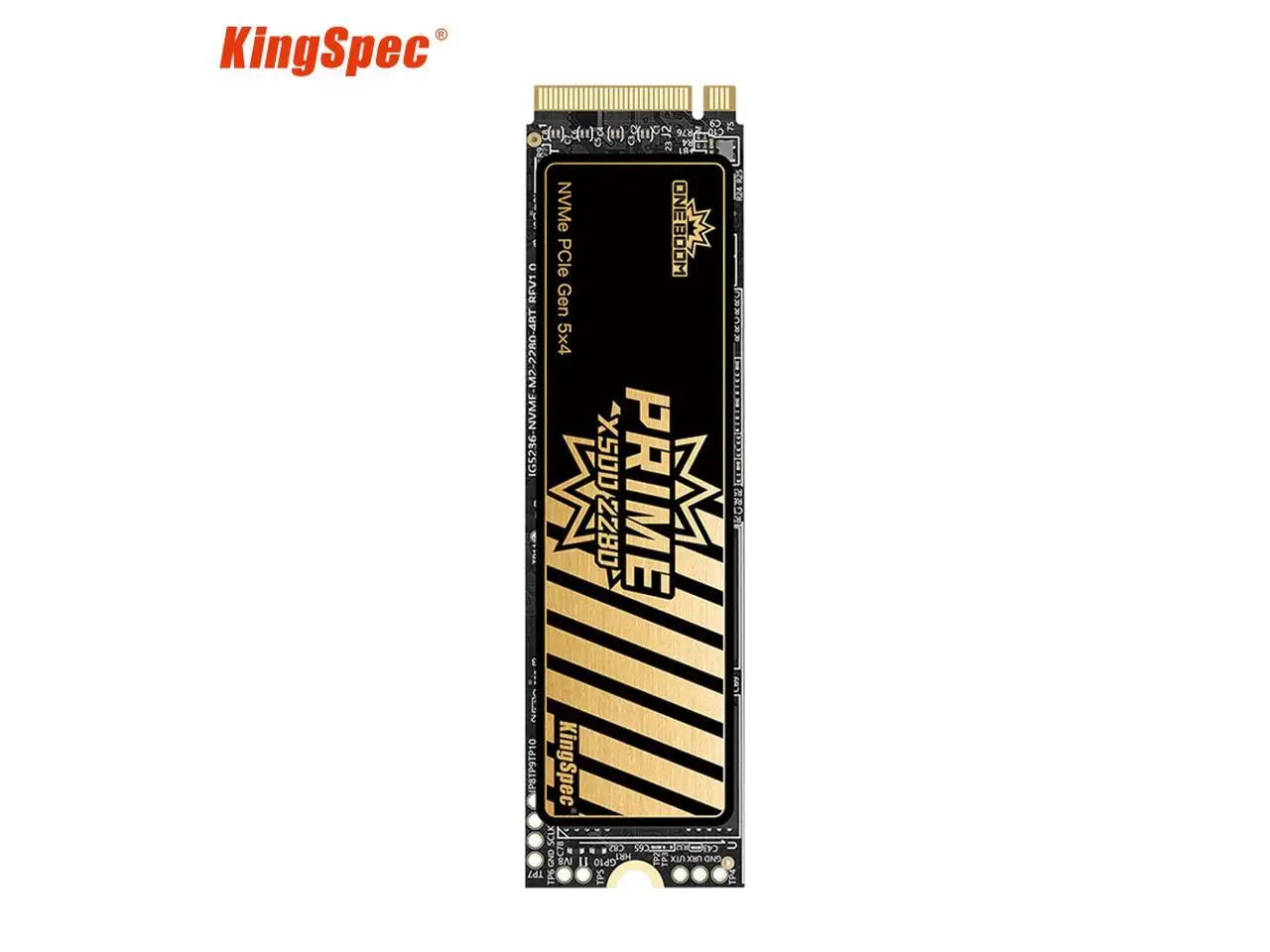KingSpec OneBoom X500 1TB PCIe 5.0 NVMe M.2 SSD with DRAM Cache - High-Speed 14000MB/s Read, PS5 Compatible, Optimized for Gaming & Content Creation