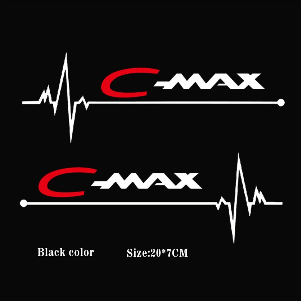 2pcs Car Side Window Stickers for Ford Cmax C-max Smax S-max B-MAX Bmax Vinyl Decals Decoration
