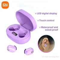 Xiaomi Mini Wireless Earphones Bluetooth Noise Cancelling Stereo Game with Digital Display Waterproof and Sweatproof Earphones