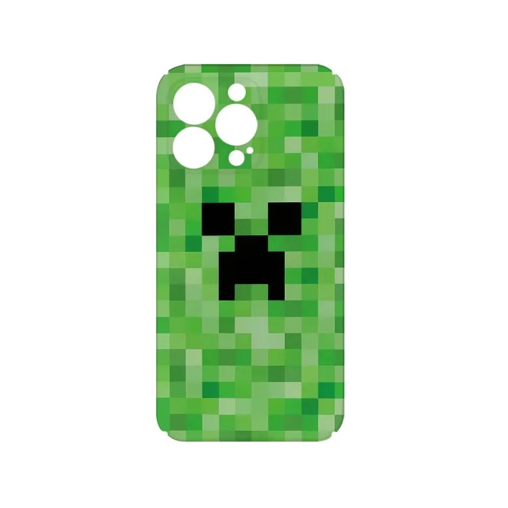 Green Pixel Monster Cartoon Phone Case for IPHONE 16 15PRO MAX 14 13 12 11 PRO 16 Plus Acrylic TPU Two in One Mobile Phone Cases