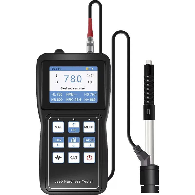 2025 Il più nuovo tester di durezza Leeb Schermo a colori ad alta precisione Tester di durezza a scala intera Tester di durezza Leeb portatile diviso