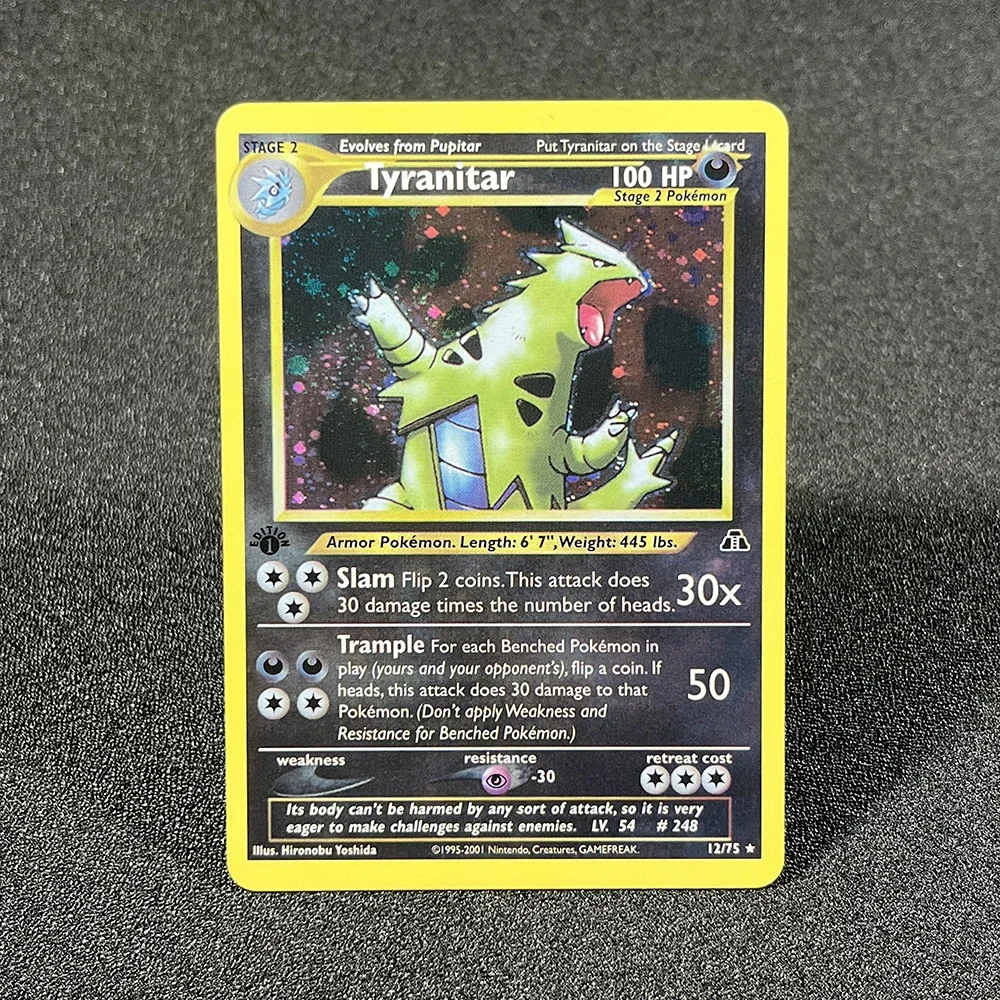 Pokemon Carta Singola Neo Discovery Umbreon Espeon Kabutops Tyranitar Forretress Scizor Foil Collezione di Carte Personalizzate PTCG PROXY