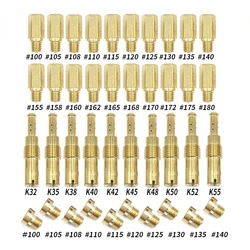 40PCS Carburetor Main Jets and Slow Pilot Jets Kit for PWK Keihin OKO CVK Carb Set Injector Nozzle Motorcycle Part