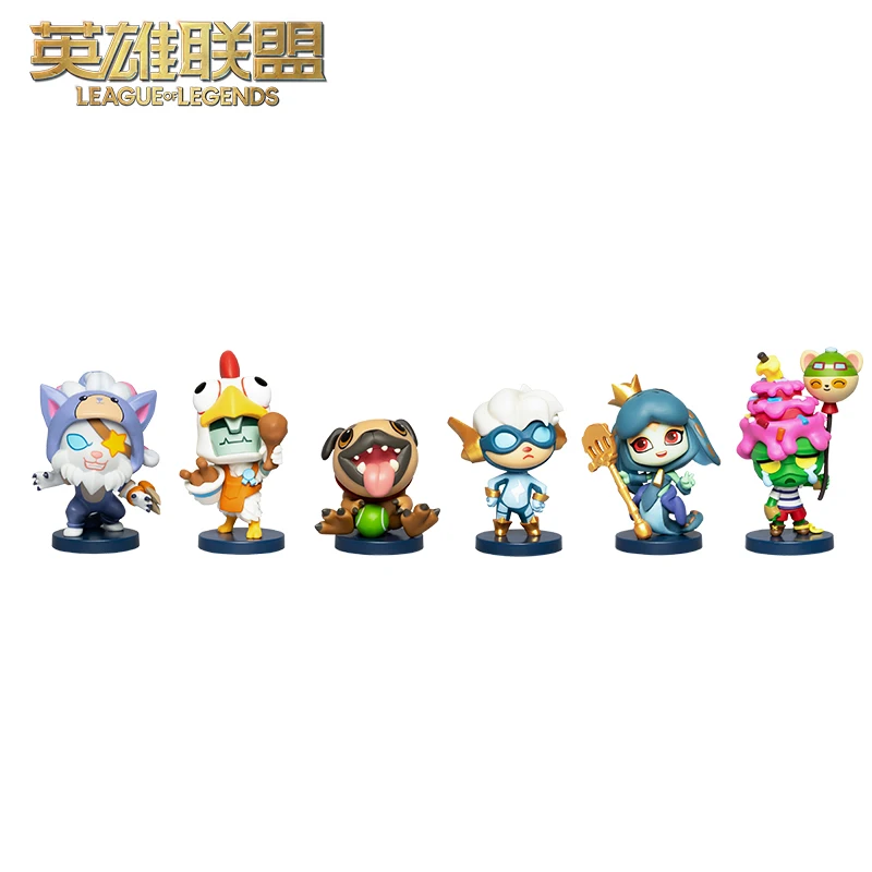 Original LOL League of Legends April Fool's Day Series Mini Kit Game Statues Action Figures Collectible Model Toys Gift for Boy