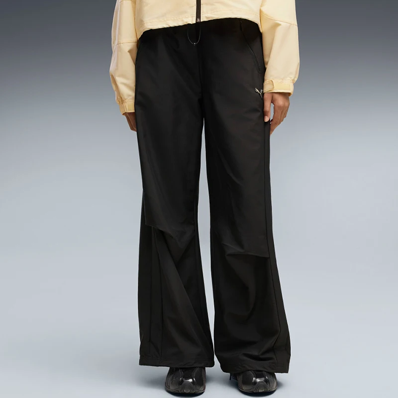 Puma genuine women's retro silhouette sports lifestyle casual wide leg pants 639024-01