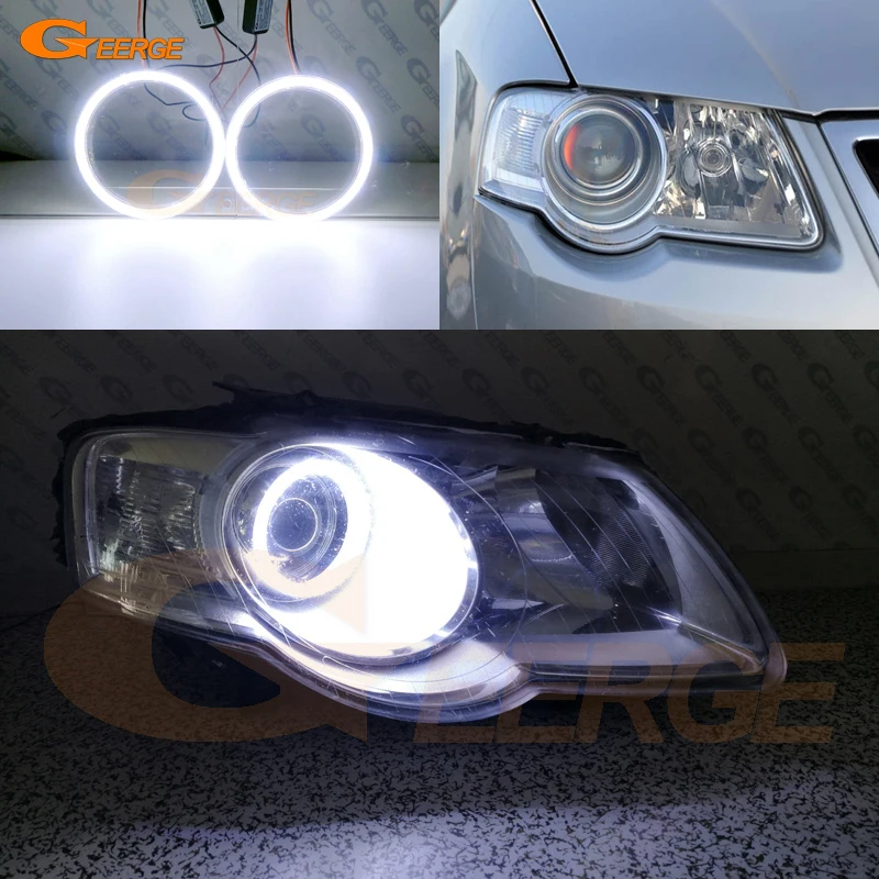 For Volkswagen VW Passat B6 Magotan 2005 2006 2007 2008 2009 2010 Ultra Bright COB Led Angel Eyes Kit Halo Rings