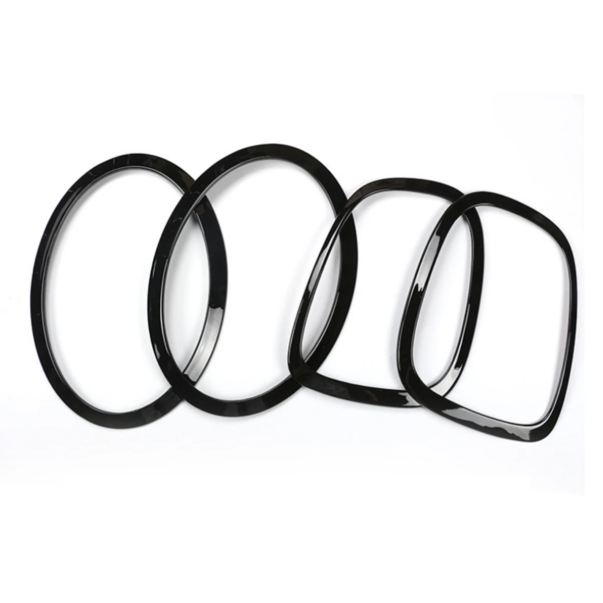 

4 Pcs For Mini Cooper One JCW F55 F56 Car Headlight Head Tail Rear Lamps Rim Light Trim Ring Covers Car Styling Accessories