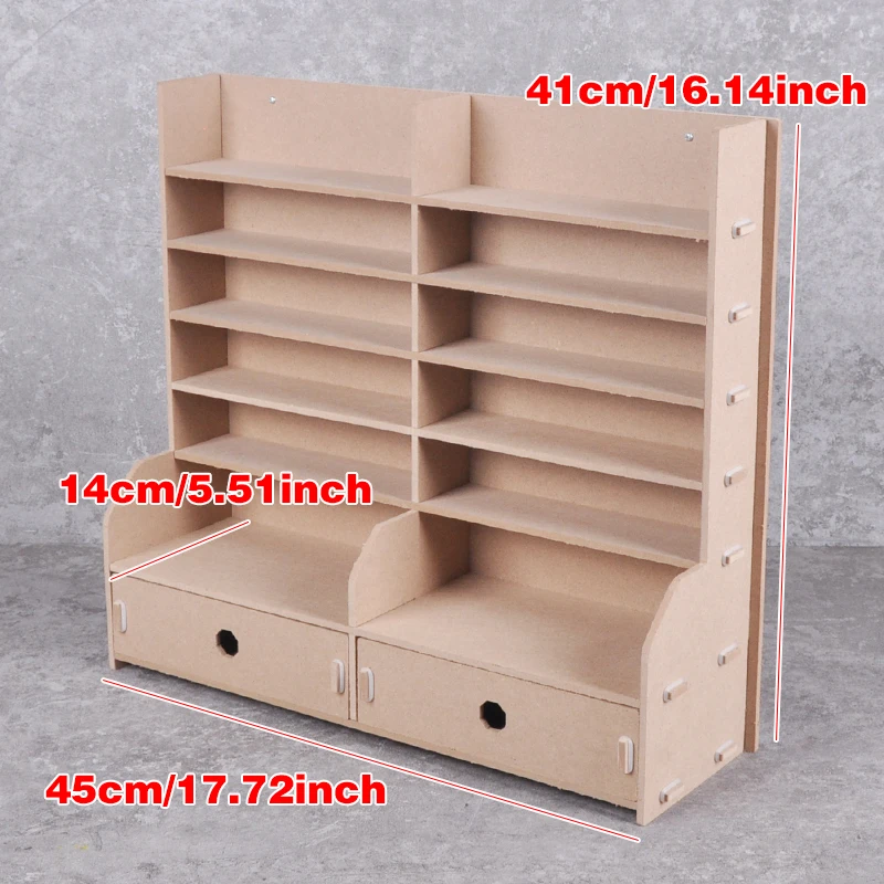 Assembly Modular Paint Storage Rack With drawers Wall-mountable Desktop Paint Bottle Cabinet for storing AK AK MIG GSI TA Paint