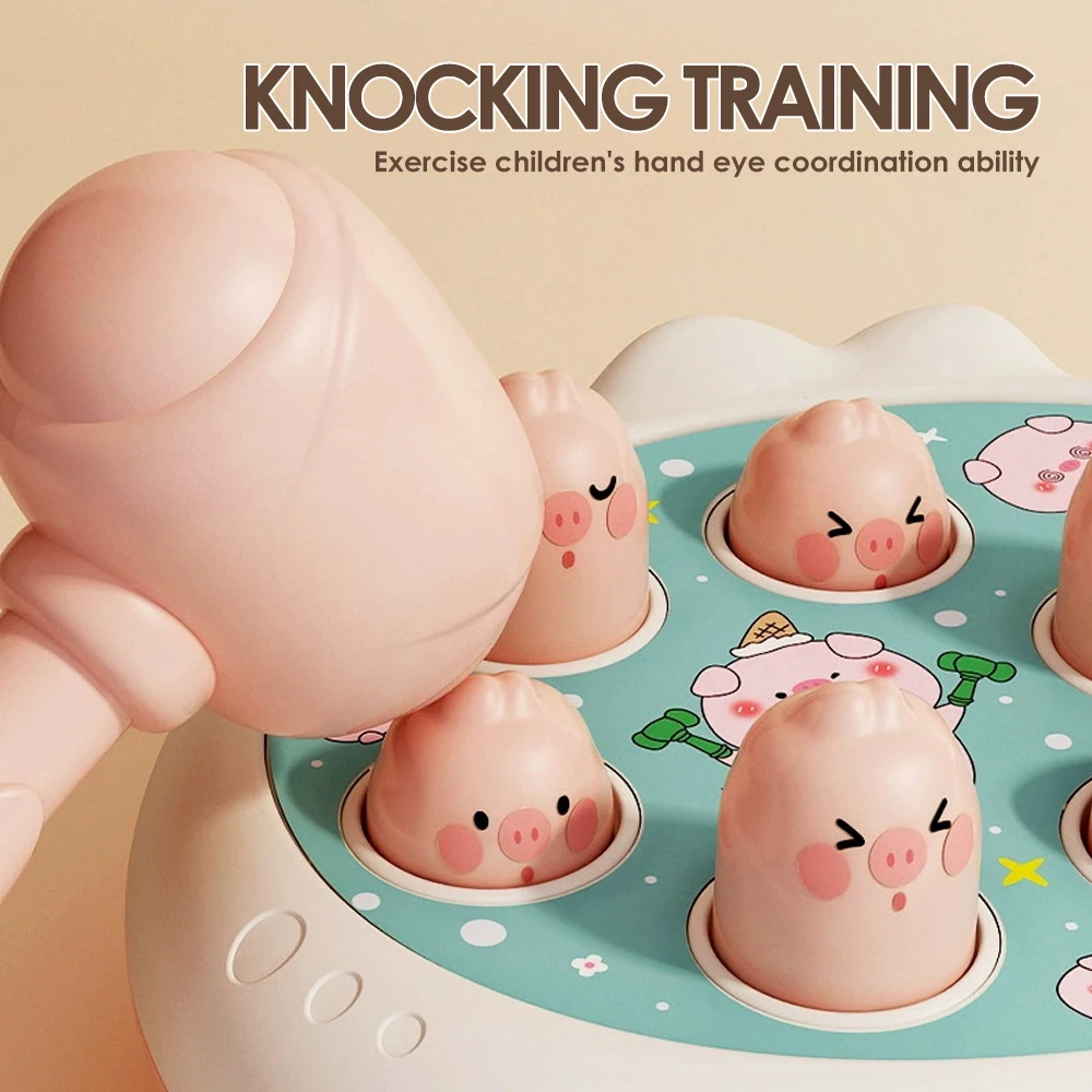 인터랙티브 남녀 공용 장난감 오리 두더지 잡기 게임 망치 두드리기 인지 발달 장난감