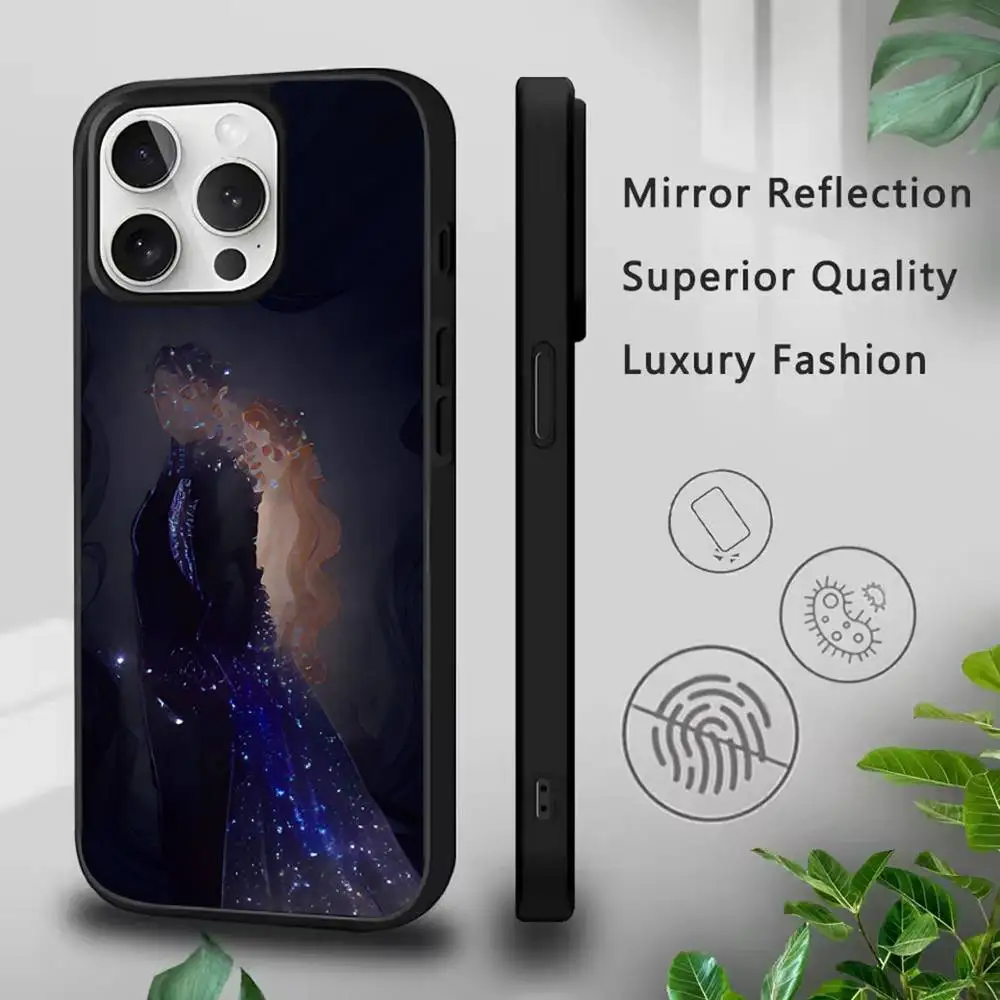 حافظة هاتف Acotar Court of Mist and Fury لهاتف IPhone 17,16,15,Pro,Max,Air,14,Plus,13,12,11 Magesafe غطاء شحن لاسلكي