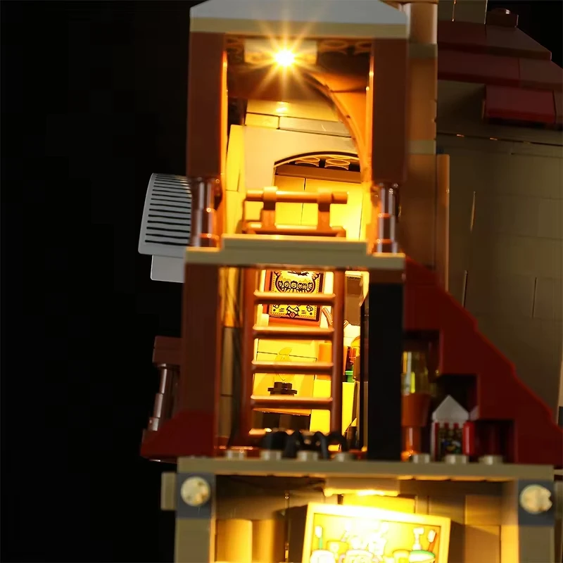مجموعة إضاءة LED DIY لـ LEGO 76437 The Burrow مجموعة مكعبات البناء (إضاءة LED فقط، بدون نموذج كتل)
