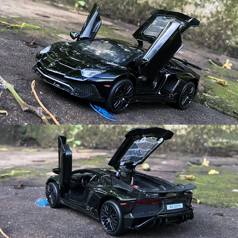1:32 simulation Internet célébrité Lamborghini LP750/770 voiture de sport modèle de voiture en alliage son et lumière retirer voiture jouet pour enfants