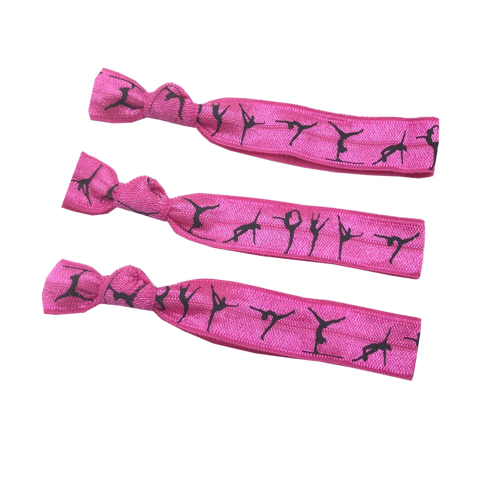 10 Yards 5/8'' bunter Gymnastik-Druck, umklappbar, elastisch, dehnbar, für Mädchen, Haargummi, Zubehör, DIY, handgefertigtes Gurtband – Detail 17