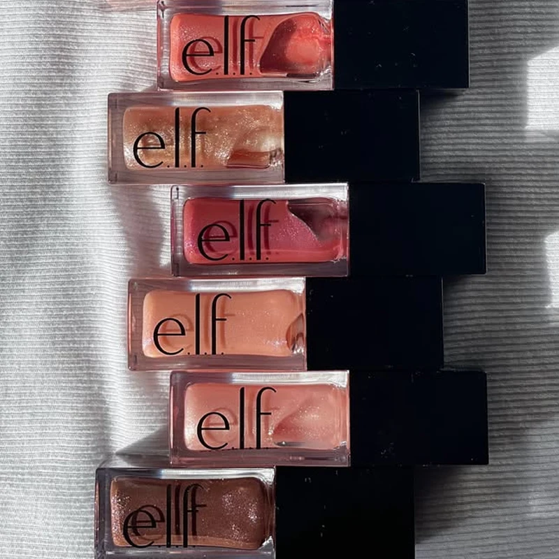 Elf Winter Clear Lip Gloss Lip Care Lip Oil Shimmer Texture Plump Lip Gloss Soothing Serum for Dry Skin Moisturization Makeup