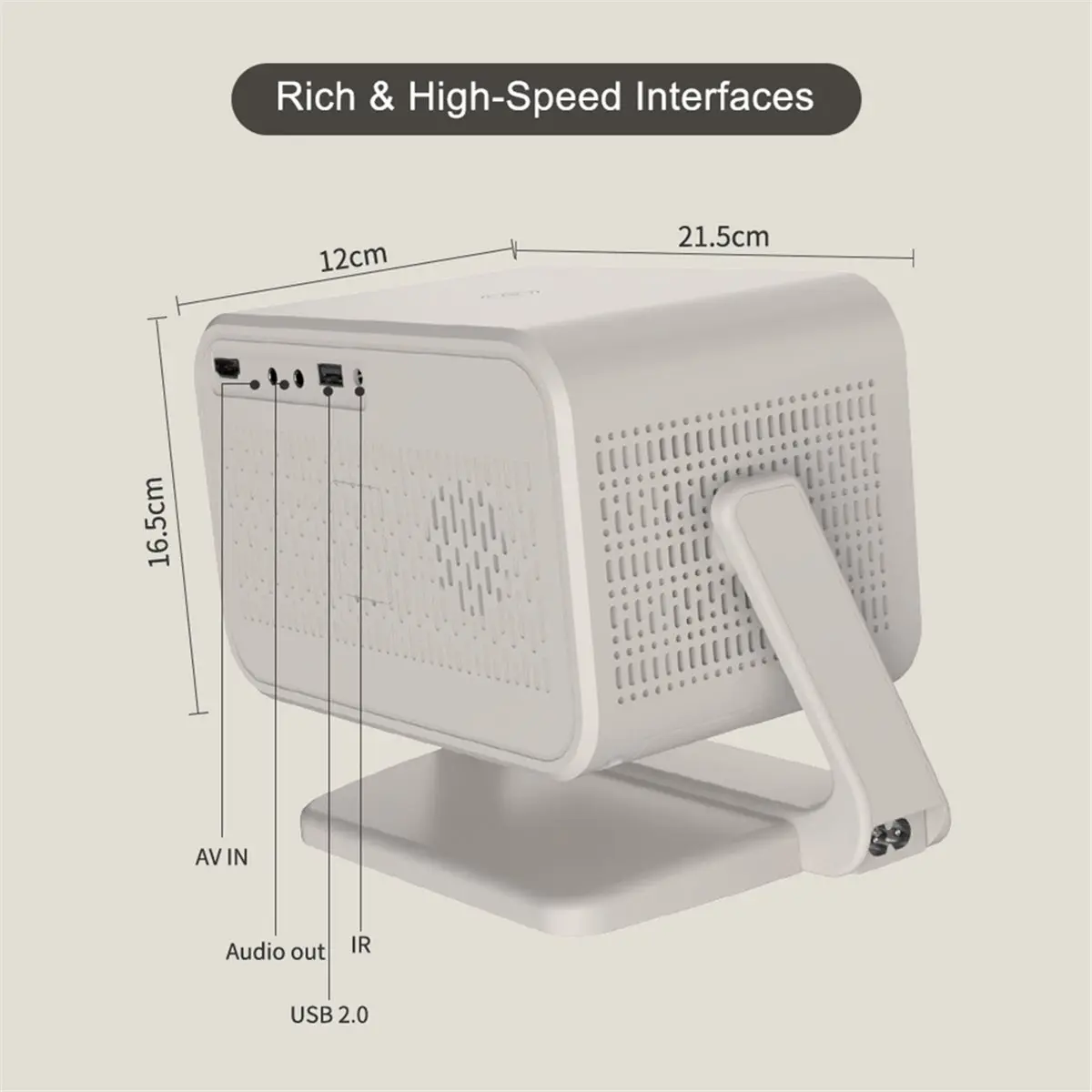 Portable HD 1080P Smart for Android Projector Video Proyector for Home and Office EU PLUG
