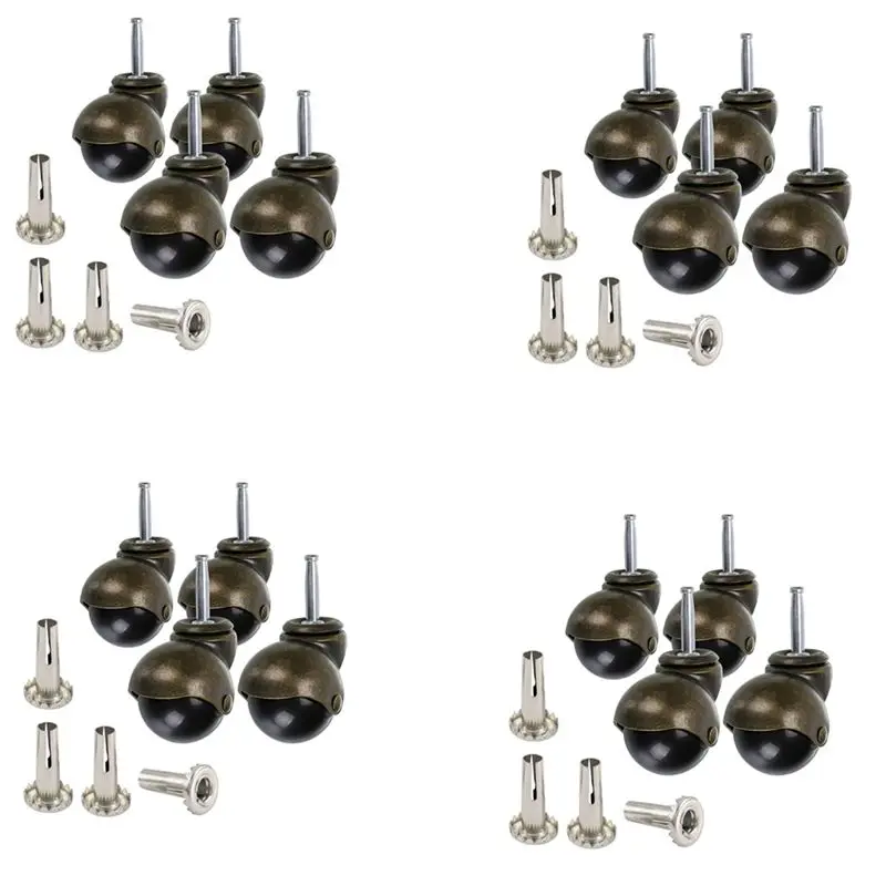

Колесики ABMH-16, 2-дюймовые, с шариковым штоком и гнездами, винтажные, антикварные, поворотные, для мебели, диванов, стульев, шкафов