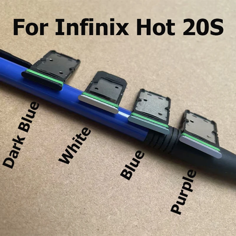 Plateau de carte SIM pour Infinix Hot 20S, plateau de carte SD, support de fente, connecteur, pièces de réparation de remplacement X6827
